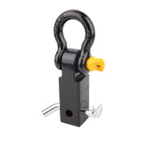 Tow Bar Hitch Receiver Towbar 4WD Off Road Recovery 5Ton Shackle Hitch Pin YEL